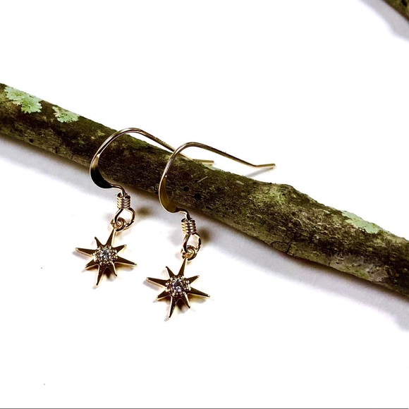 Star Earrings, Celestial, North Star, Polaris - Picture 7 of 11